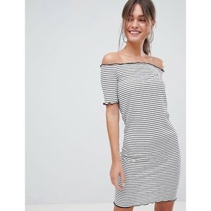 Black and White Striped Dress